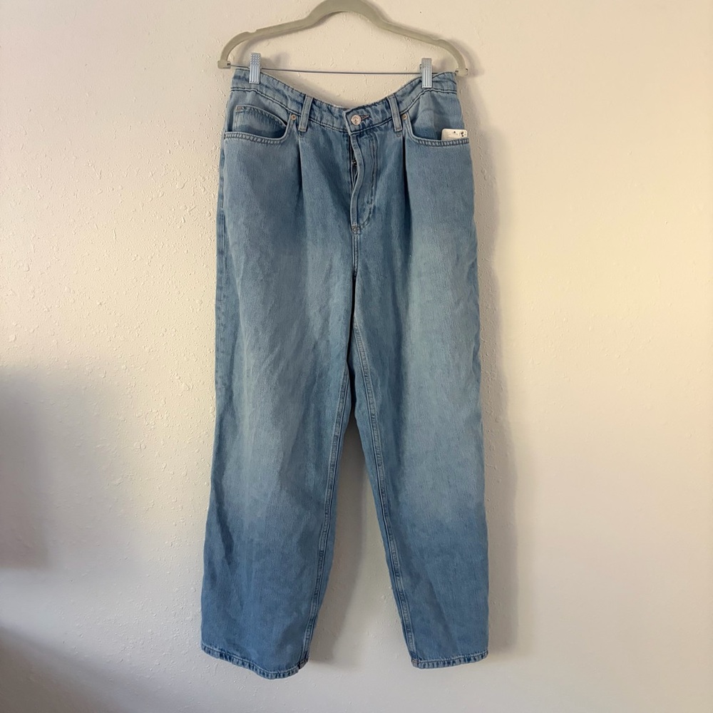 FREE PEOPLE GUESSING GAME RELAXED TROUSER JEANS NWT - Picture 10 of 12